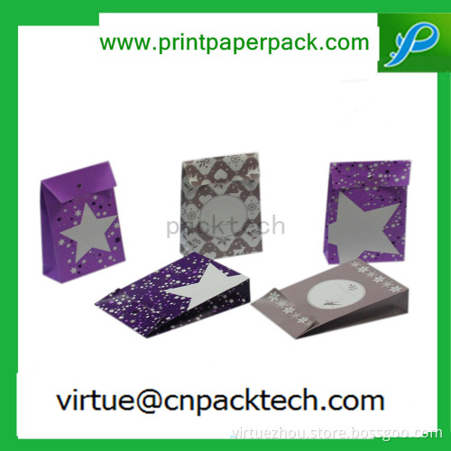 Customized Fashion Christmas or Wedding Candies Gift Kraft Paper Bag